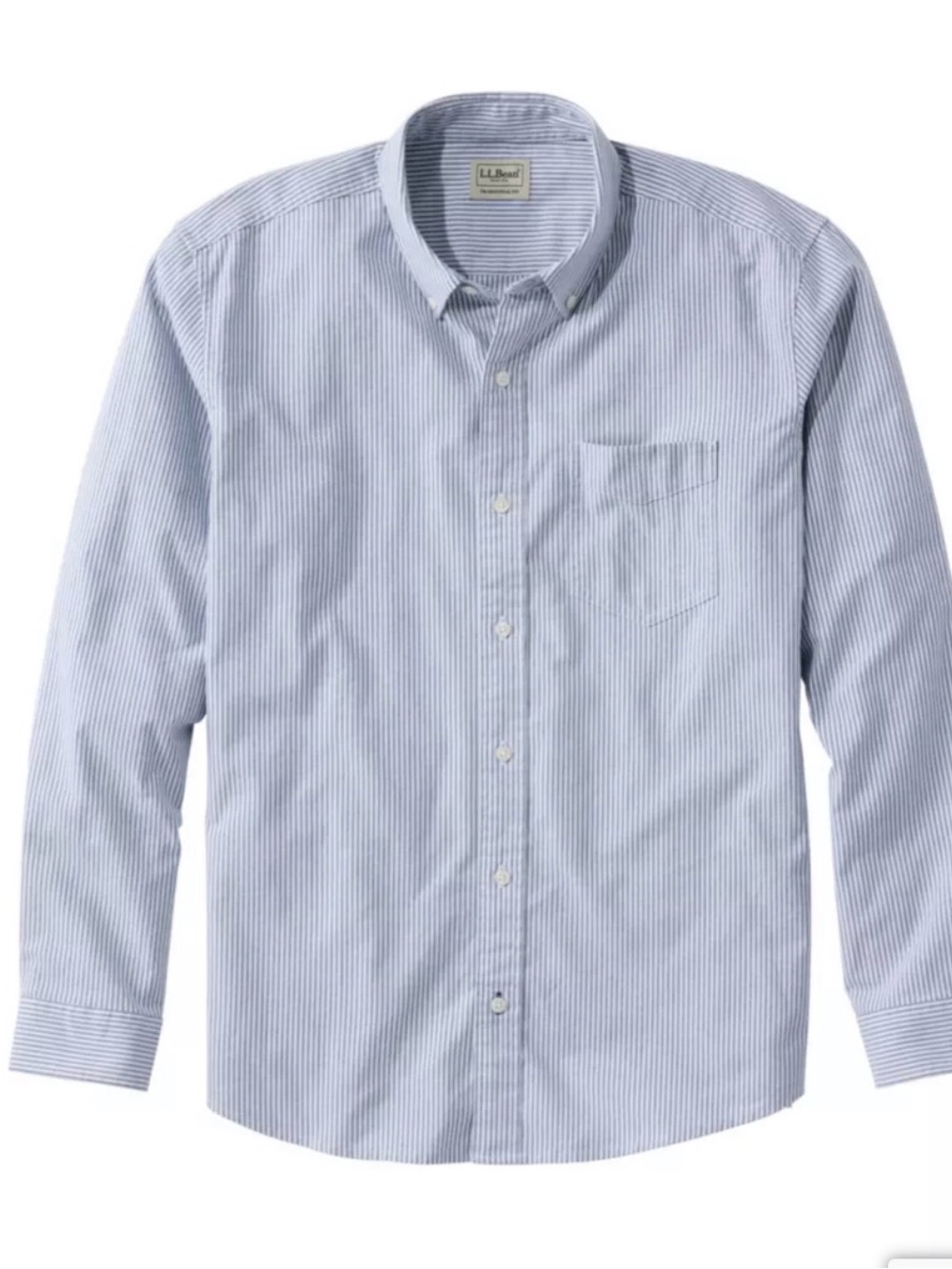 Men's Comfort Stretch Oxford Shirt, Traditional Fit , Striped Sz 16 1/2-35